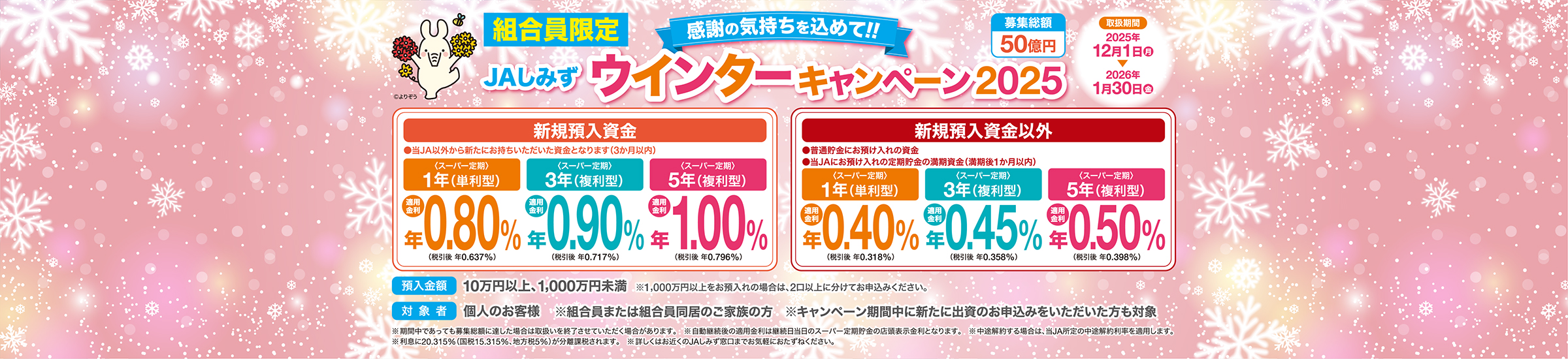 JAしみず2025ウインターキャンペーン